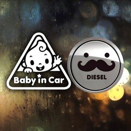 Jeje Deco P_Triangle Reflection+Fuel Cap Mustache Diesel B / P_세모 반사+주유구수염 디젤B