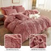 LIFEREVO Luxury Plush Shaggy Duvet Cover Set, Soft Velvet Fluffy