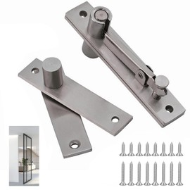 Pivot Hinges, Heavy Duty Hinges for Doors 360 Degree Shaft Stainless Steel Hidden Door Hinge with Screws for Secret Door Invisible Pivot Door Hardware for Bookshelf