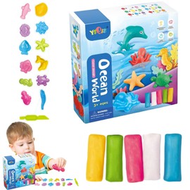 Ceeyoll Pack of 18 Kneading Accessories, Kneading Tool, Children's Kneading Tool, Kneading Tool, Sea Creatures Plasticine Tools, Play Doh Kneading Set, It is a Meaningful Birthday Gift for Children