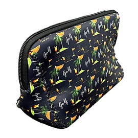 Best of Golf America Neoprene Cosmetic Bag, Waterproof Neoprene Zipper Pouch, Travel Portable Toiletry Makeup Bag and Organizer Case for Women and Girls