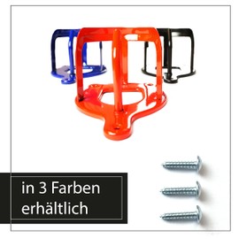 Snaffle Holder for Horses, Riding Stable, Saddle Chamber with Additional Hooks, for Hanging Bridle Headcollar Bit Metal in Red and Black (Blue)