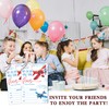 SIXEIGHT Boy Airplane Birthday Invitations, How Time Flies Party Invitations,