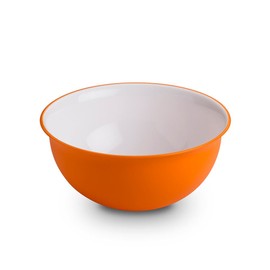 Bowl of 1,5 lt, Diameter 20,5 cm White Inside Orange Outside, in Polypropylene and Antibacterial Microban, Sanaliving line by Omadadesign