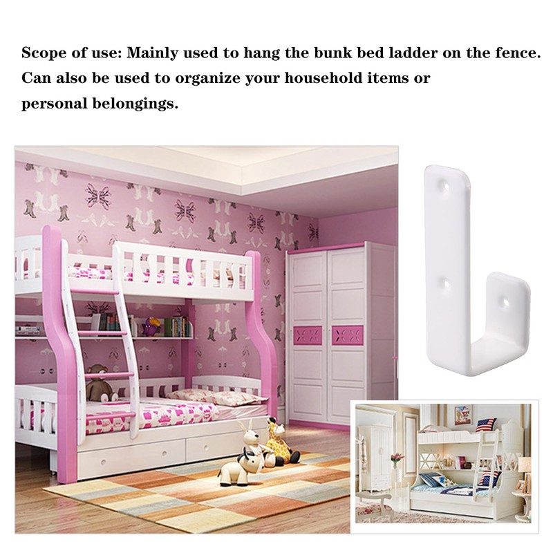 BQLZR 7 Shape Heavy Duty Bunk Bed Ladder Hooks for