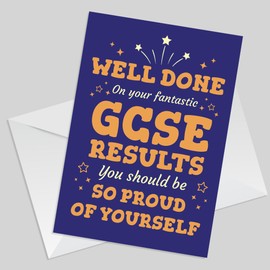 RED OCEAN Well Done On Your Fantastic GCSE Results Card With Envelope Congratulations Card Well Done Card For Daughter Son GCSE Results Card A6 Greetings Card