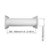 5 Inch Through-Wall Ventilation kit - Adjustable - Louvered Dryer