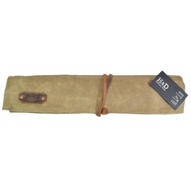 Waxed Canvas Large Wrench/Tool Roll 15 Pockets Portable Pouch Storage for Craftsmen Handmade by Hide & Drink :: Fatigue