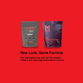 Mdrive Lean for Men, Protein Powder for Supporting and Preserving Lean Muscle Mass, Morosil Sicilian Blood Orange Extract, Chromax, Whey Protein, Blood Orange Chocolate Flavor, 30 Servings, 30oz