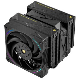 Thermalrlght Royal Pretor 130 Ultra Black CPU Cooler, 7 Heat Pipes Heatsink CPU Cooling, Black Brushed Top Cover, for Intel LGA115X/2011/1700/1851,AM4/AM5 Platforms,Double Towers and Fans Cooler