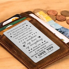 I Love You Card Gifts for Men Women - Anniversary Card for Him Her Sentimental - Valetines Day Card