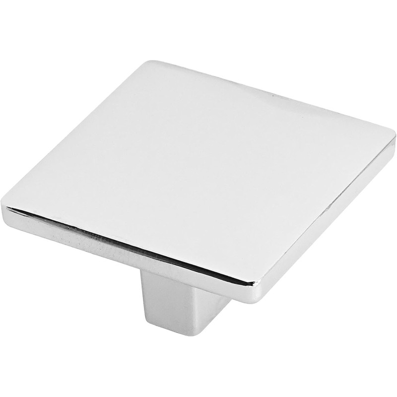 Bohaner 10Pcs Square Cabinet Knob Door Pull Handle Silver Drawer