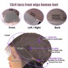 13x4 Deep Wave Lace Front Wigs Human Hair HD Lace