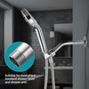 Cobbe Shower Arm with Flange and Teflon Tape, 6-Inches Wall