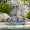 Pujipu Meditating Rabbit Statue Buddha, Zen Rabbit, Zen Garden Rabbit