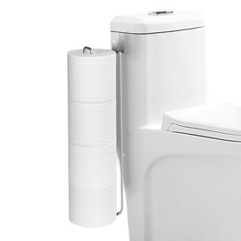 Mivvosakuki Over The Tank Toilet Paper Holder Bathroom Toilet Tissue Paper Roll Storage Holder Wall Mount Brushed Nickel,Metal Hanging Adhesive Toilet Paper Holder Dispenser Toilet Paper Organizer 1p