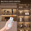 204 LED Under Cabinet Lights Wireless with Full Lighting,Rechargeable Closet