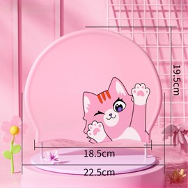 Pink Swimming Cap for Girls Age 3-12, Adorable Cat