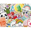 Car Stickers 100 Colorful Holographic & Reflective Sticker Pack Shiny