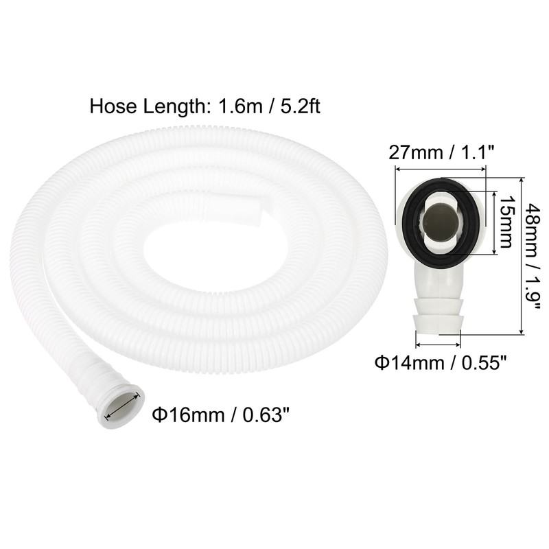 PATIKIL 5ft Air Conditioner Drain Kit, Universal Drain Connector AC