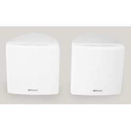 Rockville Cube 3.5" 30W RMS Home Theater Wall Speakers (2), 8 Ohm, 360-Degree Swivel Brackets, 2-Way Audio, Compact Design, for Home Theater and Surround Sound