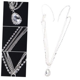 KOMBIUDA Ammei Headband Spa Headwear Wedding Frontlet Crystal Forehead Jewelry for Beauty Occasion