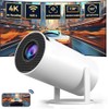 4K Mini Projector - Portable Smart Projector with WiFi 6