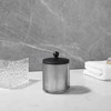 Indecor Home Glass Jar with Metal Lid for Bathroom Organization,