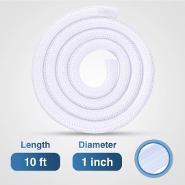 Nilight Cable Sleeve, 10ft-1inch Cable Management Sleeves Braided Cable Sleeving