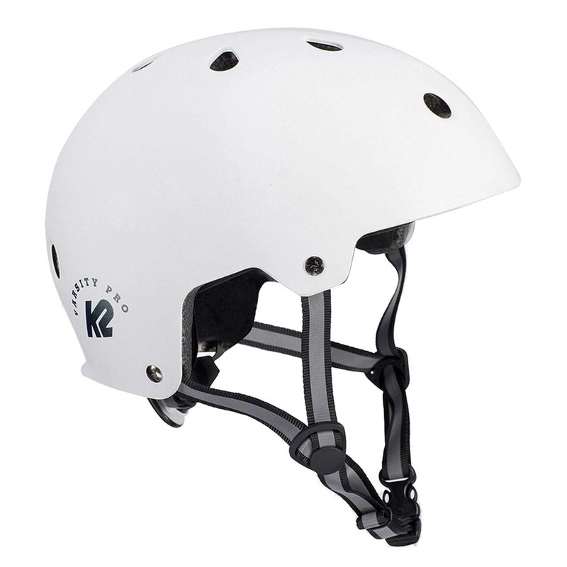 K2 Varsity Pro White Inline Skating Helmet, black