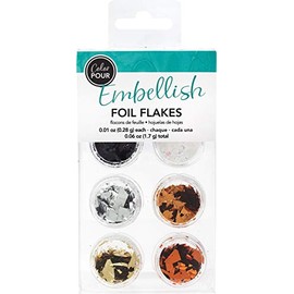 Color Pour 353814 Foil Flakes, Metallic