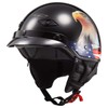 LS2 Helmets Bagger Motorcycle Half Helmet (Murica - Small)