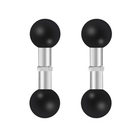 YIMINGYINUO 1" Double Ball Adapter Extension Bar Compatible with RAM Mounts B Size for Standard Double Socket Arms (Black2, Yim 1 inch)