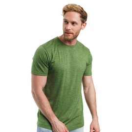 Merino.tech Merino Wool T-Shirt Mens - 100% Merino Wool Undershirt Lightweight Base Layer (Olive Green, Large)