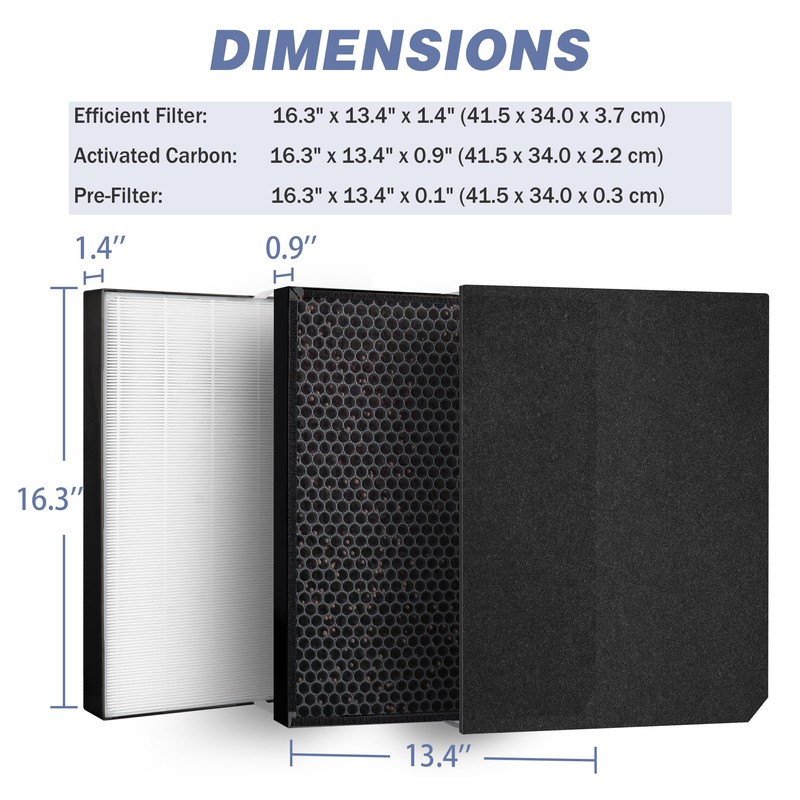 3500 Replacement Filter Compatible with Air Doctor 3000, 3500 &