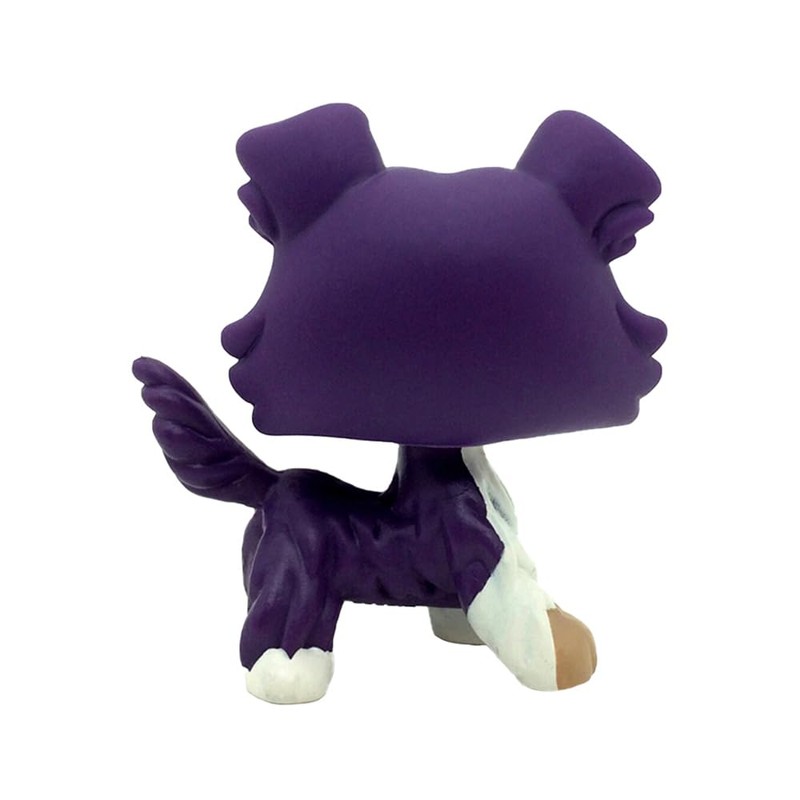 CFCLLBR #1676 Mini Pet Toys Purple Collie Dog Animal Figure