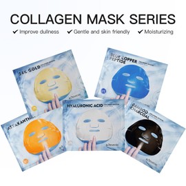 Daily Care Gesichtstuchmasken, Face Mask Set, Maske fürs Gesicht Hauterneuerung Hautberuhigung, Feuchtigkeitsspendende Gesichtstuchmasken mit Beruhigung, für Alle Hauttypen Geeignet