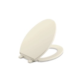 KOHLER Brevia Almond Elongated Toilet Seat Contoured Comfortable Quick Release Hinges
