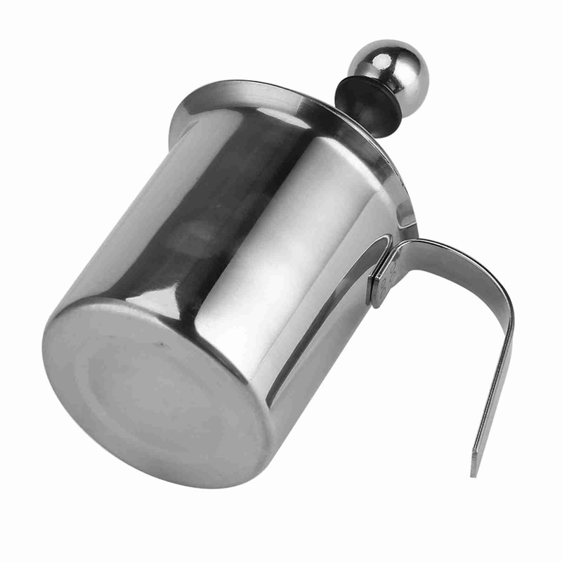 400ML/800ML Stainless Steel Manual Milk Frother Double Mesh Coffee Foamer