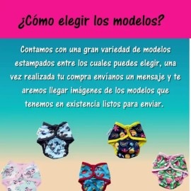 2 Pack Pañal De Natación Unitalla Reutilizable Para Bebé                                                                                              
