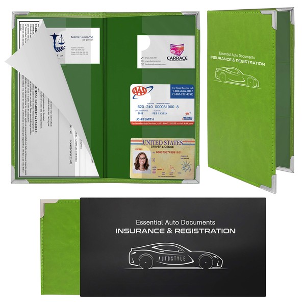 Autostyle Corner Guard Insurance Card Registration Document Holders | Premium