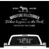 Siviwonder Mini Bull Terrier Vintage Dog Sticker Car Film Miniature