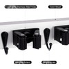 FunCee Broom Holder Wall Mount With 5 Slots & 4