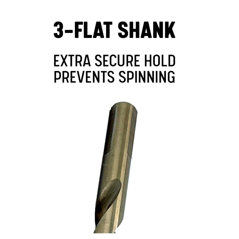 Drill America 1/2" Cobalt Stepped Point Drill Bit, GSC Series