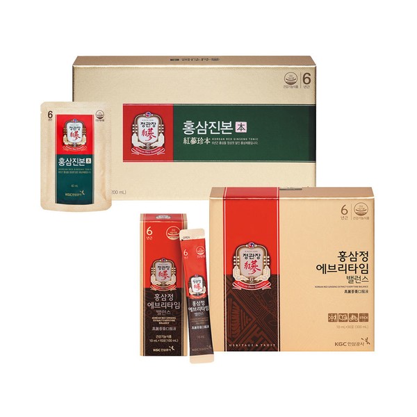 CheongKwanJang [Onsale] Red Ginseng Jinbon 30 packets + Everytime Balance 30 packets / 정관장 [온세일] 홍삼진본 30포 + 에브리타임 밸런스 30포