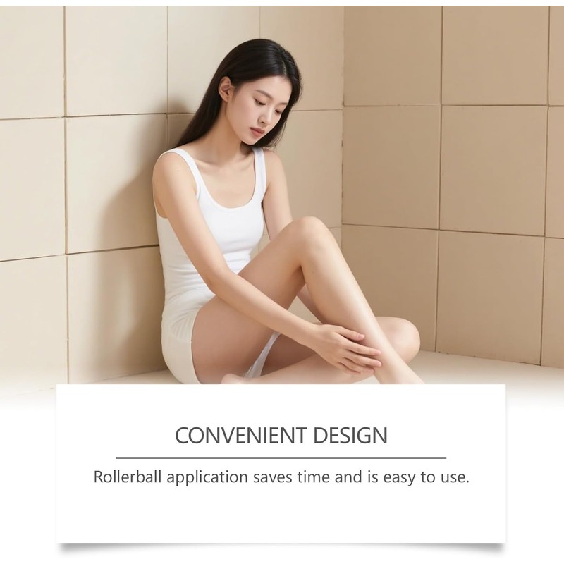 Aceite corporal de ricino en roll-on para piel seca, pestañas