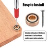 4 Pcs Cutting Board Metal Feet with Screws