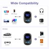 OQIMAX Bluetooth 5.3 Transmitter Receiver, Bluetooth Headphone Adapter with LED