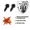 Black,License Plate Screw Kit OEM Style Fasteners with Nylon Screw