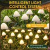 Mushroom Solar Lights for Garden Outdoor 50LED 23FT Solar Powered
